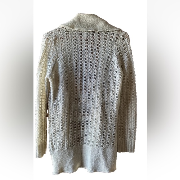 kirra Womens Ivory Long Sleeve Open Front Comfort Cardigan Sweater size XL - Picture 2 of 7